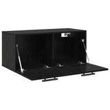 Wall Cabinet Black oak 80 x 36.5 x 35 cm Engineered wood 879560