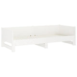 Pull-out Day Bed without Mattress White 2x cm 820258