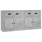 Sideboards 2 pcs Concrete Grey Engineered Wood 3185267