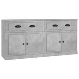 Sideboards 2 pcs Concrete Grey Engineered Wood 3185267