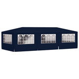 Professional Party Tent with Side Walls 4x9 m Blue 90 g/m 48530