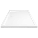 Rectangular ABS Shower Base Tray White 80x120 cm 148910