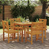 Garden Dining Set 5 pcs Brown Solid Acacia wood 3375657