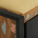 Bench Cabinet Multicolour 100 x 35 x 50 cm Solid Reclaim wood 4013618