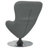 Egg Chair Dark Grey 63 x 73 x 90 cm Fabric 42002737