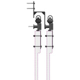 Sliding Door Hardware Kit 427 cm Steel Black 3295746