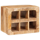 Wine Rack Wall-mounted Brown 44 x 30 x 35 cm Solid mango wood 4104573