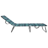 Folding Sun Lounger Multicolour 188 x 57 x 86.5 cm Polyester 42003145