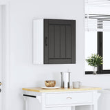 Kitchen Wall Cabinet Lucca Black Engineered Wood 853799