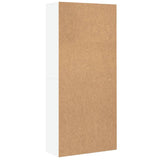 Highboard White 80x35x180 cm Engineered Wood 3276651