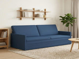 3 Seater Sofa Blue 190 x 81 x 82 cm Fabric 42041114