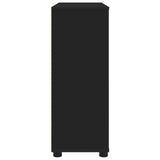Storage Cabinet 80 x 31 x 81 cm Engineered Wood Black 888848