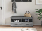 Hall Bench with Cushion with Drawer Grey Sonoma 80 x 38 x 46 cm 891461