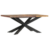 Dining Table Varied wood colours and black legs Reclaimed wood 285966