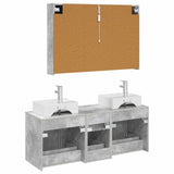 Bathroom Furniture Set 4 pcs Concrete Grey 3406826