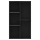 Book Cabinet/Sideboard Black 50x25x80 cm Engineered Wood 800163