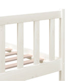 Bed Frame without Mattress White Super King Solid Wood 3101169