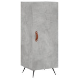 Highboard Concrete Grey 34.5x34x180 cm Engineered Wood 3200109