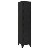 Locker Cabinet Black 38x40x180 cm Steel 339794