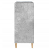 Record Cabinet Concrete Grey 84.5x38x89 cm Engineered Wood 831993