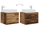 Bathroom Cabinet Set 3 pcs Old Wood 49.5 x 41 x 63 cm 3405825