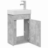 Bathroom Vanity Unit with Tap Concrete Grey 40.5 x 22.5 x 62 cm 889524