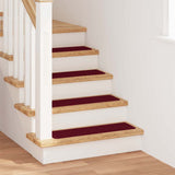 Anti-slip Stair Mats 15 pcs Bordeaux 75 x 20 cm PP 4019813
