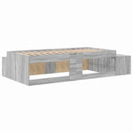 Storage Bed Frame with Drawer Grey sonoma 234 x 103 x 53.5 cm 3335594