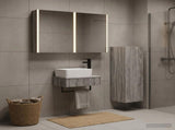 Bathroom Furniture Set 4 pcs Grey Sonoma 3407404