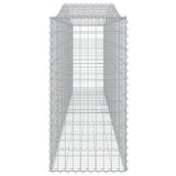 Arched Gabion Baskets 3 pcs 400x50x100/120 cm Galvanised Iron 3145957