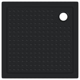 Shower Base Tray with Dots 90 x 90 x 4 cm ABS Black 42033513