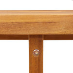 ZNTS Garden Side Table Round Ø55x60 cm Solid Wood Acacia 4108132