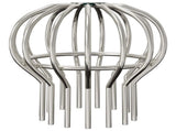 Gutter Leaf Guard 8 pcs Silver 110 mm Stainless Steel 42019389