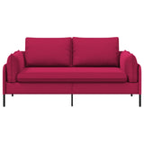 2-Seater Sofa 2-Seater Wine Red 188 x 81 x 89 cm Velvet 42048617
