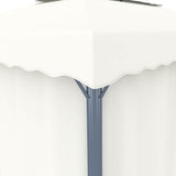 Gazebo with Curtain&LED String Lights 3x3 m Cream White 3070345