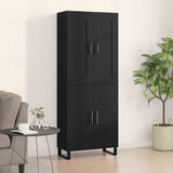 Highboard Black Oak 69.5 x 34 x 180 cm Engineered Wood 3333109