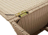 Propane Tank Cover Table Beige 40x40x60 cm Poly Rattan 366297