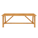 Garden Dining Set Brown Solid acacia wood Large Durable 3087126
