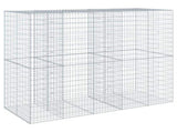 Gabion Basket with Cover 250x100x200 cm Galvanised Iron 3295228