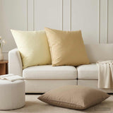 Throw Pillow 2 pcs HEERLEN Beige 70 x 70 cm Polyester 928415