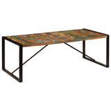 Dining Table 220x100x75 cm Solid Reclaimed Wood 247409