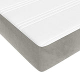 Pocket Spring Bed Mattress Medium Light Grey 152x203x20 cm Queen 347883