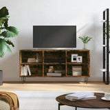 TV Cabinet Smoked Oak 103.5x30x50 cm Engineered Wood 826993