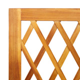 Planter with Trellis 55x29,5x132 cm Solid Wood Acacia 364900