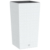 Planter with Removable Inner White 21 / 49 L PP Rattan 364677