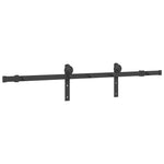 Sliding Door Hardware Kit 152 cm Steel Black 4009714