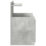 Bedside Cabinets 2 pcs with 2 Drawers Concrete Grey 40x36.5x62 cm 858639