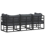 Outdoor Furniture 3 Piece Black and Anthracite Metal 42008024
