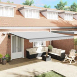 Awning Frame Manual Anthracite 450 x 350 cm Aluminium 313246