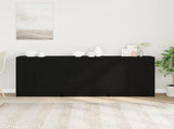 Sideboard 3 pcs Black Oak 180 x 30 x 70 cm Engineered Wood 3332514